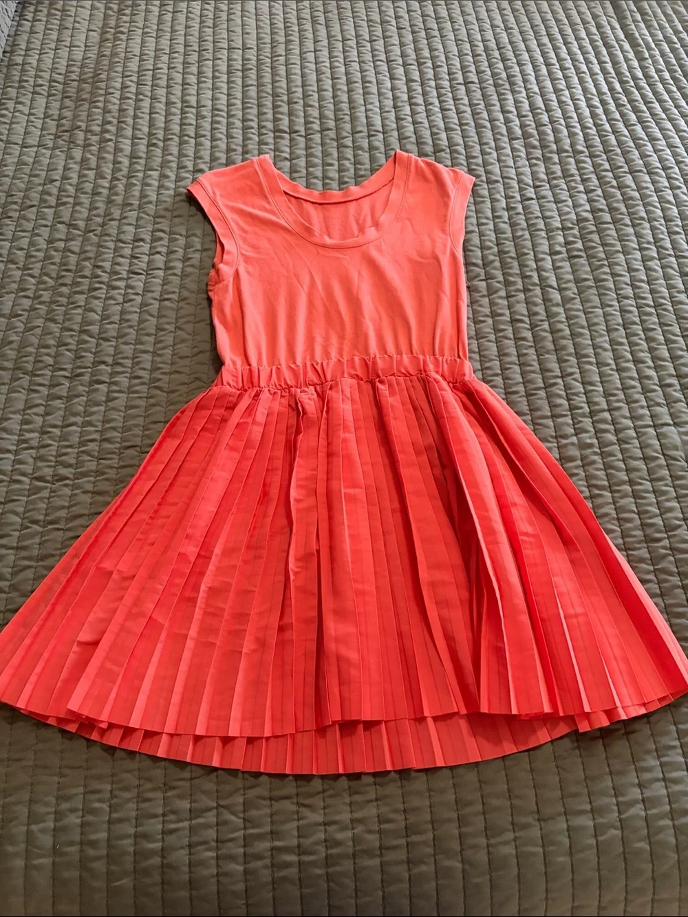 Kate Spade Saturday Coral Pleated Sun Dress